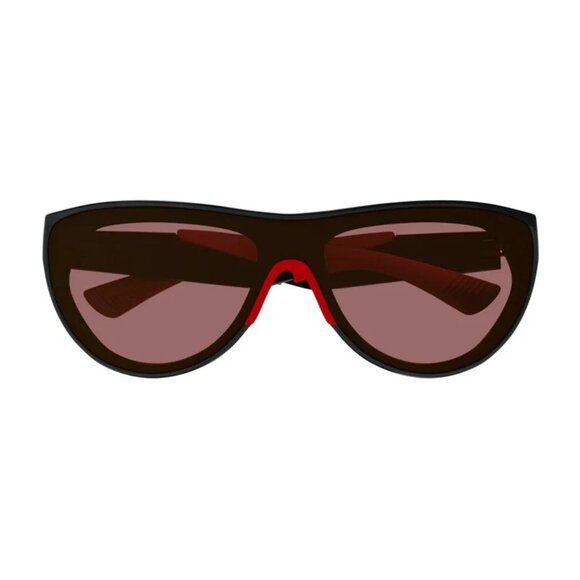 NEW BOTTEGA VENETA SUNGLASSES BLACK RED MEN EYEWEAR BOTTEGA VENETA - Picture 2 of 3